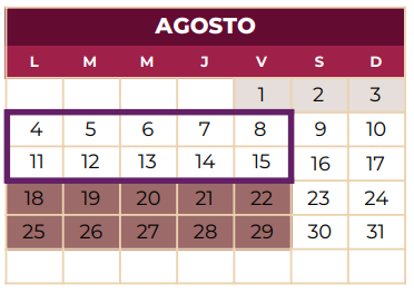 Calendario 2025-2026 CECyTEH