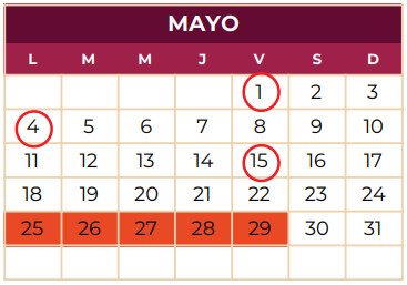 Calendario 2025-2026 CECyTEH