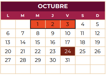 Calendario 2025-2026 CECyTEH