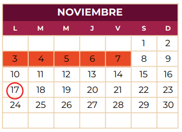 Calendario 2025-2026 CECyTEH